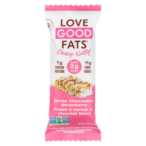 Love Good Fats Keto Bar 39g Chocolate Strawberry Single