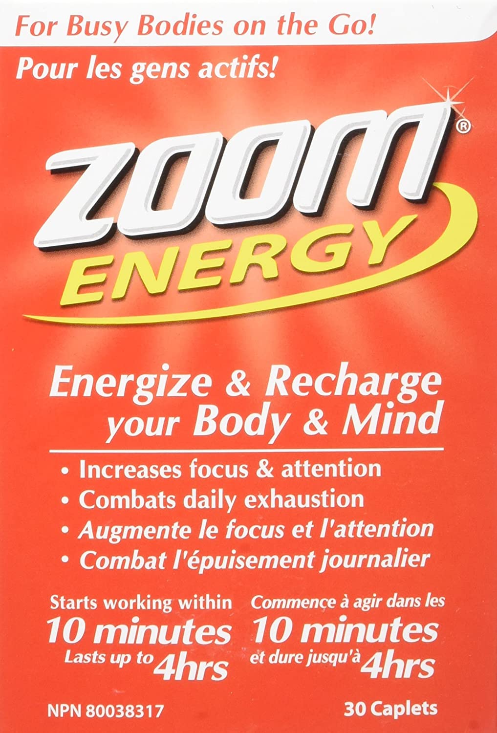 Zoom énergie 30 capsules
