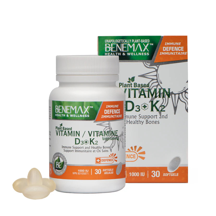 BeneMax Vitamin (D3+K2) 30ct Capsules