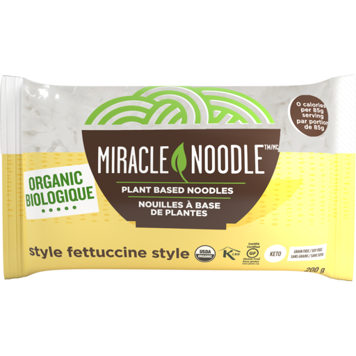 Nouilles Shirataki biologiques Miracle Noodle