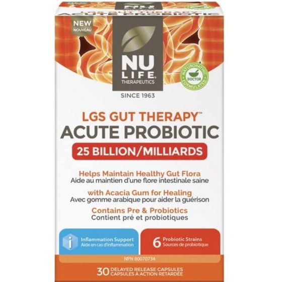 Nu Life LGS Gut Therapy 6X Probiotic 30-caps