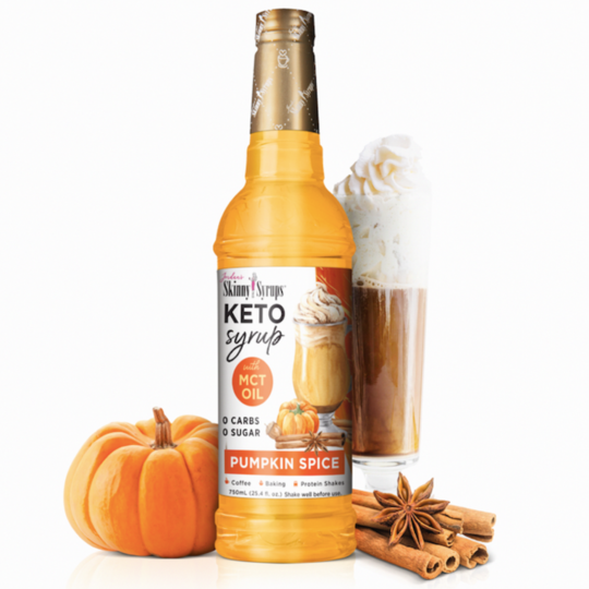 Skinny Syrups Pumpkin Spices Ketogenic Syrup With Mtc Oil 750ml