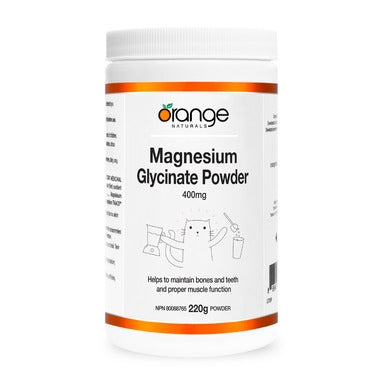 Orange Naturals Magnesium GLycinate Powder 400mg