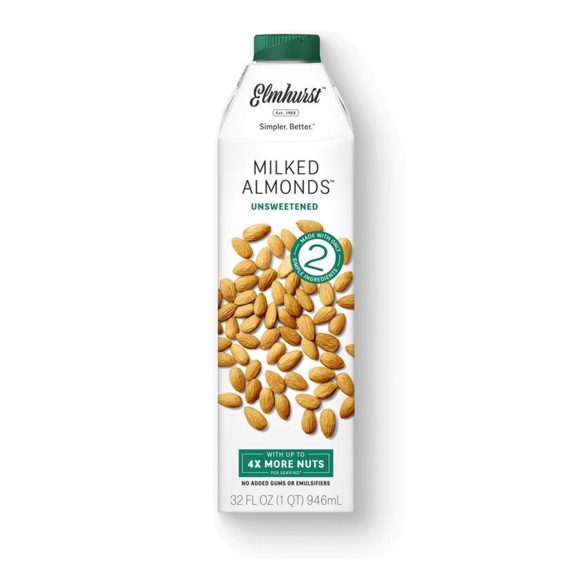 Elmhurst Unsweetened Dairy Free Milk 946ml