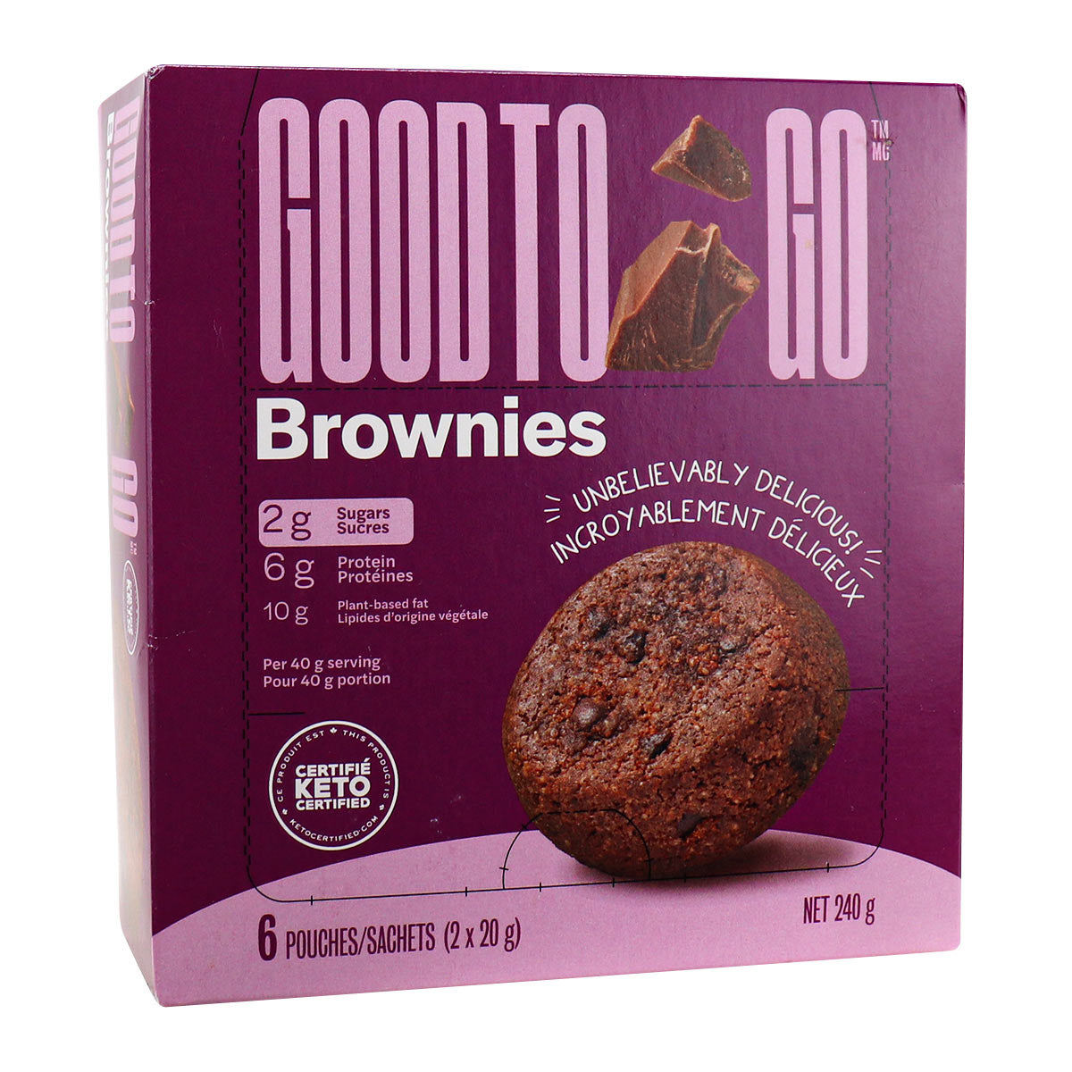 Good To Go Keto Brownies 240g