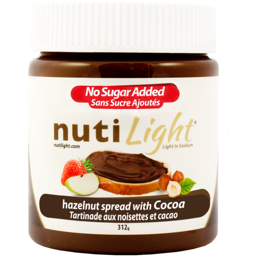 NutiLight Hazelnut Spreads