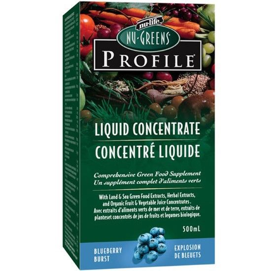 Nu-Greens Profile Liquid Concentrate Blueberry Burst 500ml