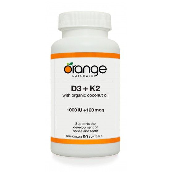 Orange Naturals D3+K2 Softgel 90 capsules