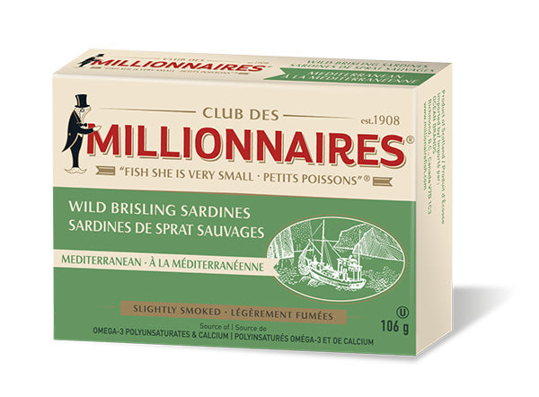 Club Des Millionaires Wild Brisling Sardines 106g