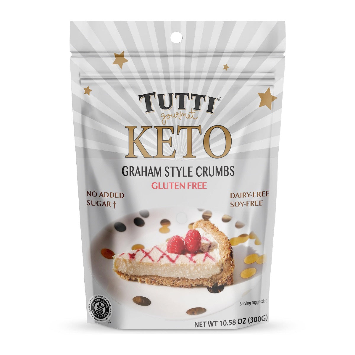 Tutti Gourmet Keto & Gluten Free Graham Style Crumbs 300g