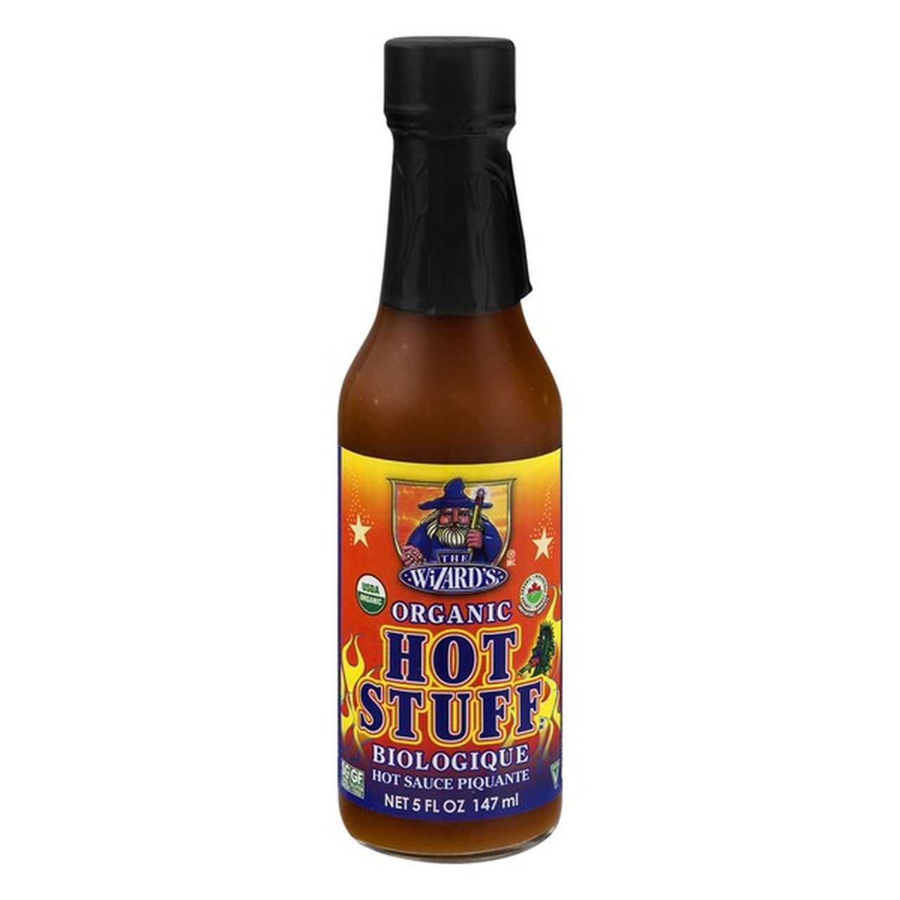 The Wizard's Organic Hot Stuff Hot Sauce 147ml